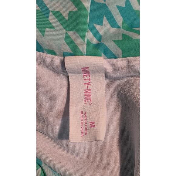 Ninety-Nine Houndstooth Print Bikini Top & Bottom Size M No Bra Inserts - Picture 6 of 10